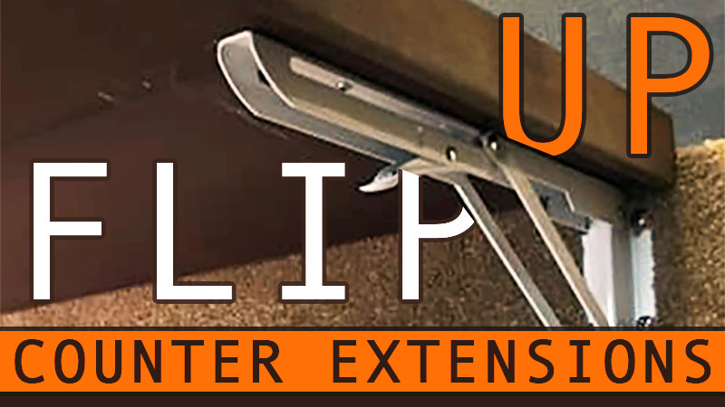 Truck Camper Flip Up Counter Extensions