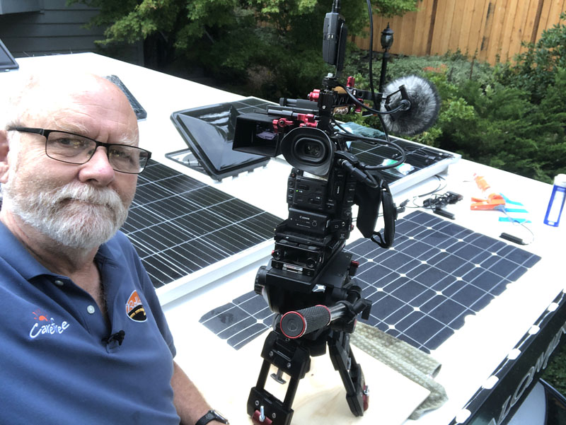 Jeff Johnston Rollin On TV Roof Camera