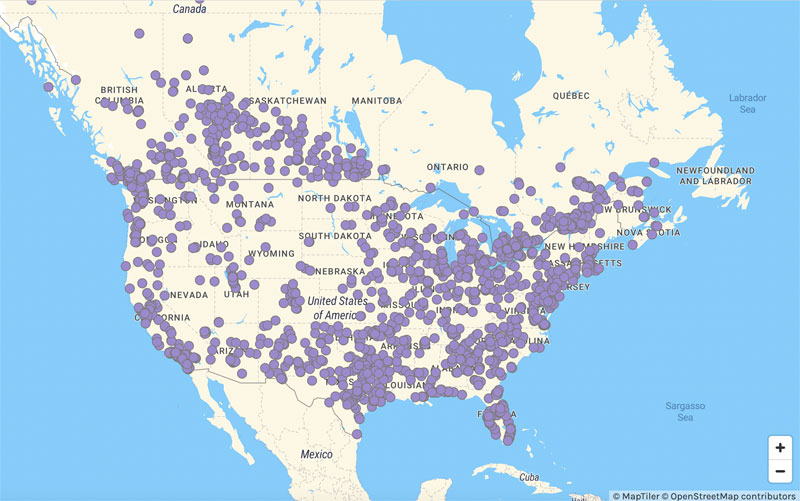 Auto Propane Stations In North America