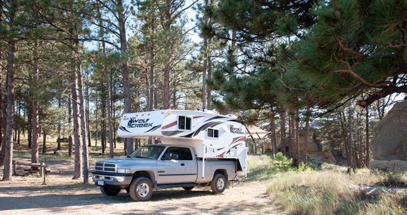 Campground Site 3 Medicine Rocks State Park