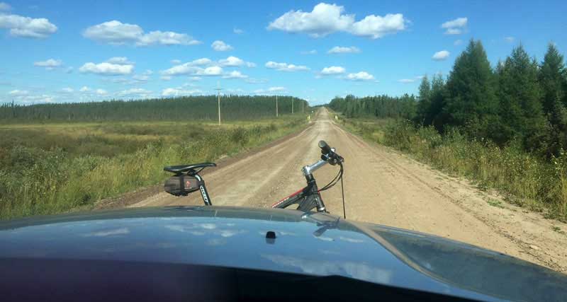 Dirt road in Saskatchewan