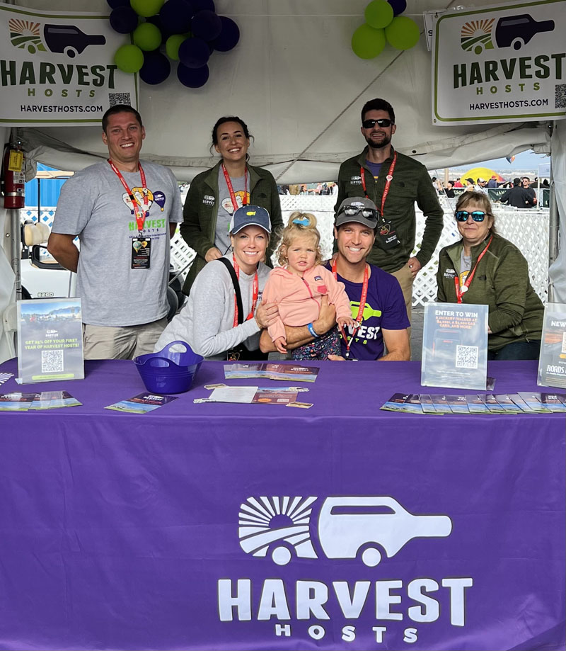 Harvest Hosts Booth