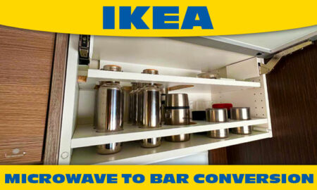 Ikea Microwave To Bar RV Conversion