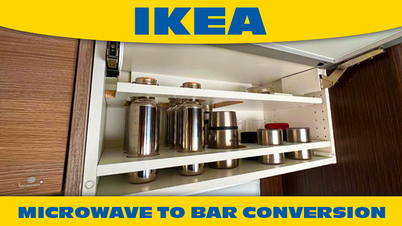 Ikea Microwave To Bar RV Conversion