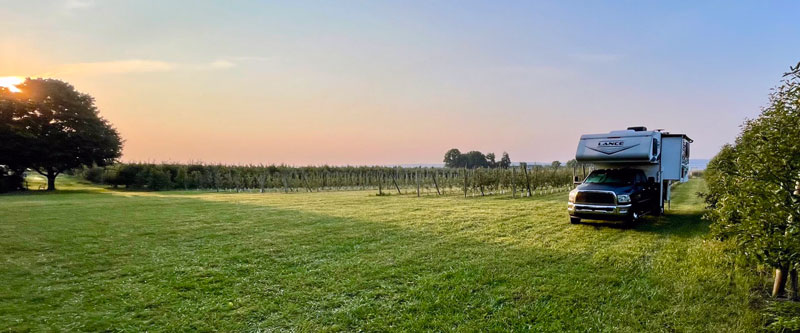 Lance Camper Harvest Hosts camping in Pennsylvania