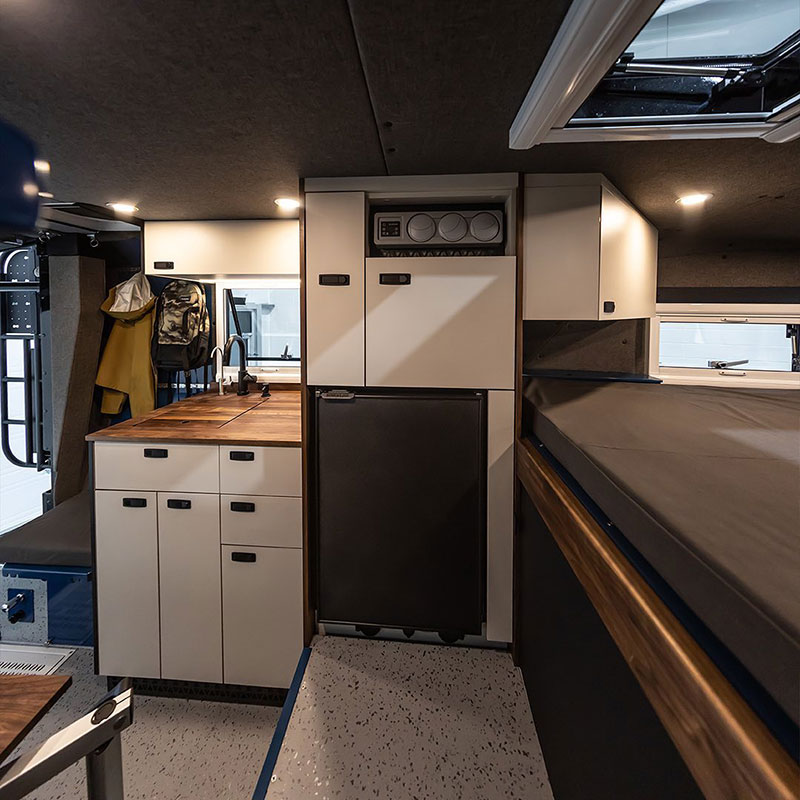 Loki Truck Camper Falcon Custom Kitchen Wide