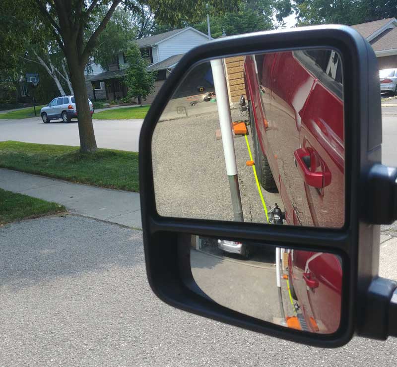 Masking Tape And Dog Leash Loading Mirror