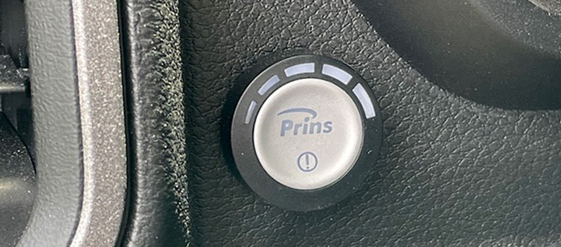 Prins Button On Propane Powered Vehicle