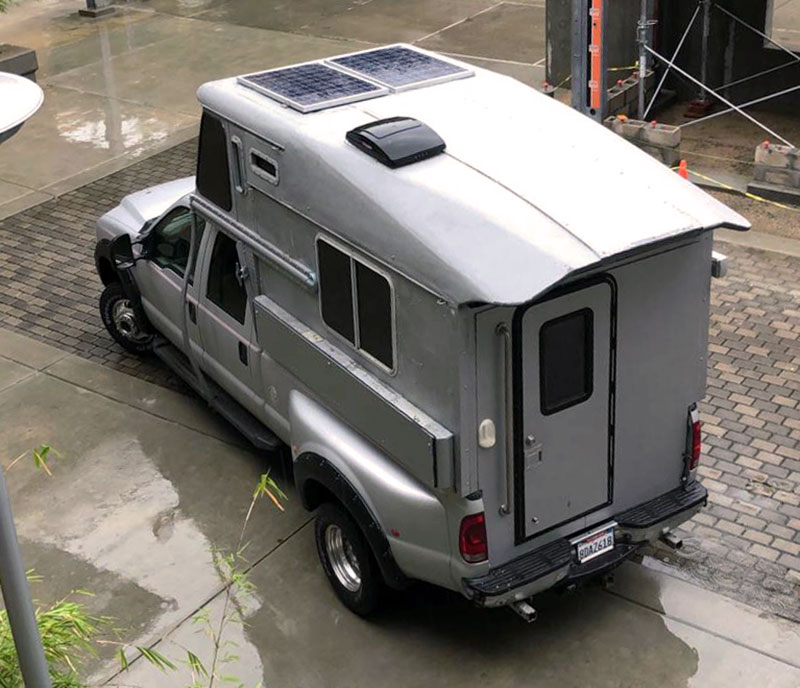 Steampunk Camper Exterior Complete Rear Three Quarters