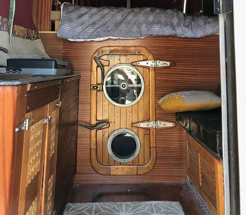 Steampunk Camper Interior Bathroom Port 1