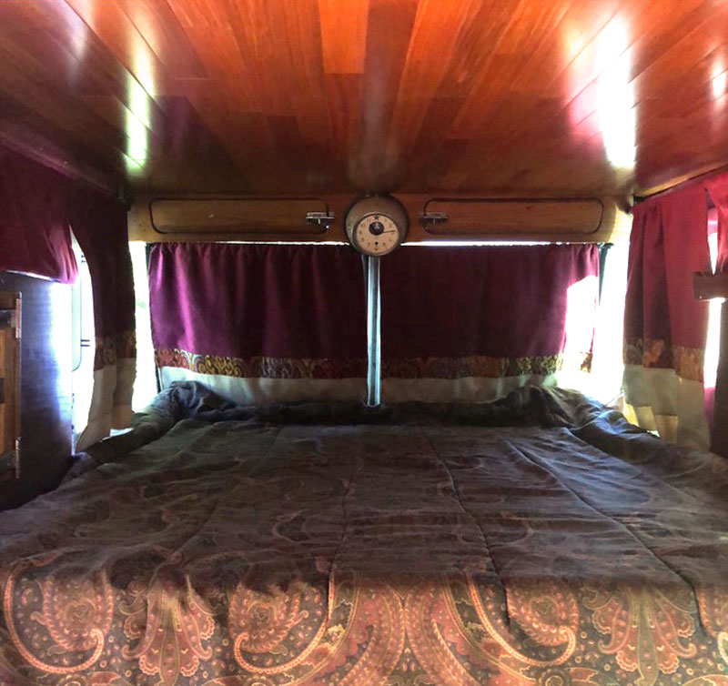 Steampunk Camper Interior Cabover Curtains