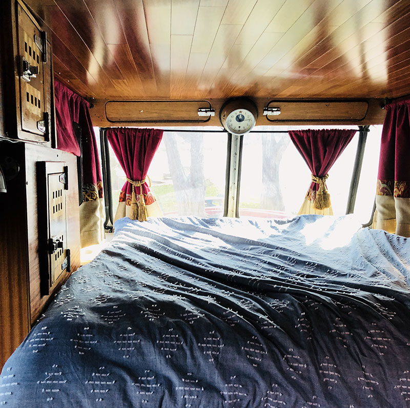 Steampunk Camper Interior Cabover