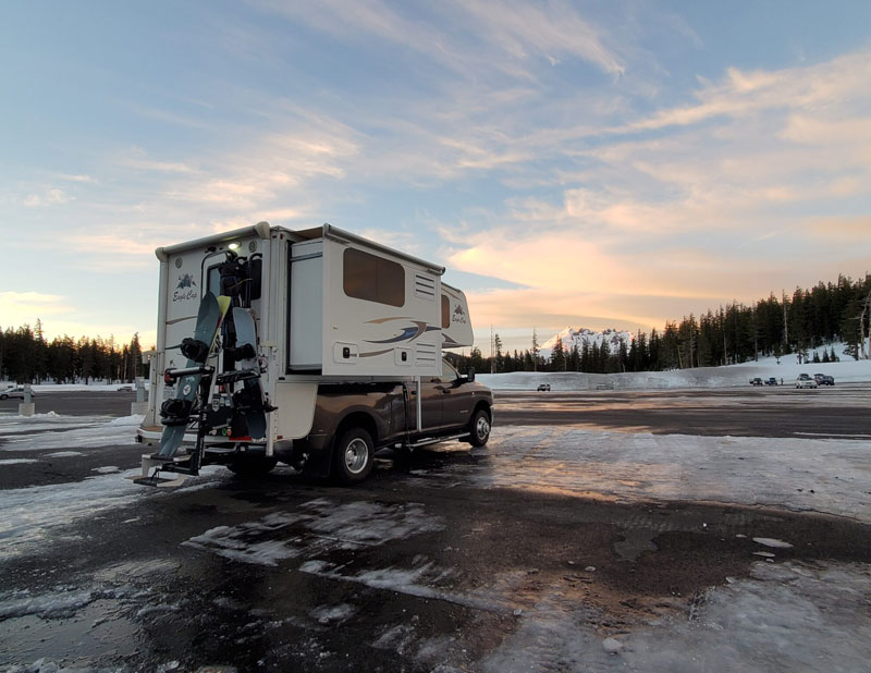 Mt Bachelor Oregon skiing camping