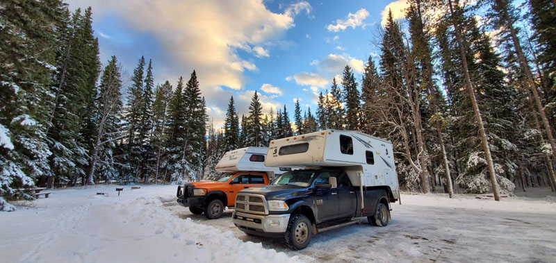 Banff National Park Camping In The Cold