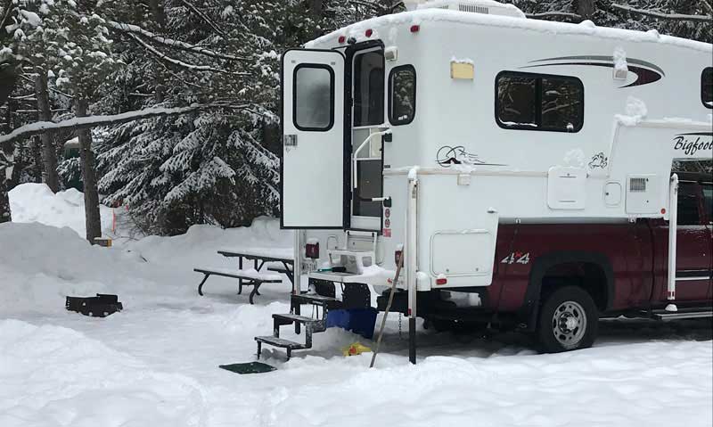 Camping In The Cold Bigfoot Camper