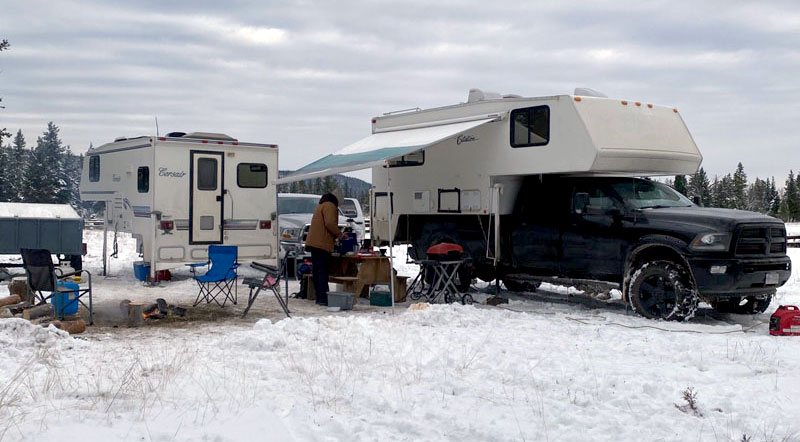 Chilcotin, British Columbia Freezing Weather Camping