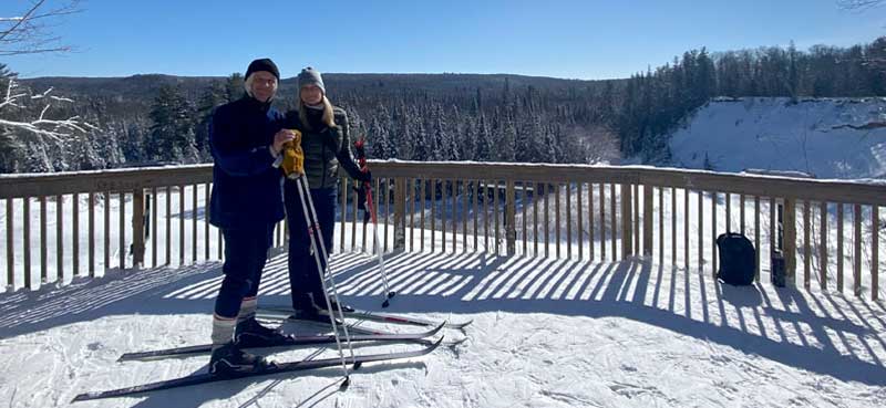 Cold Weather Camping And Skiing