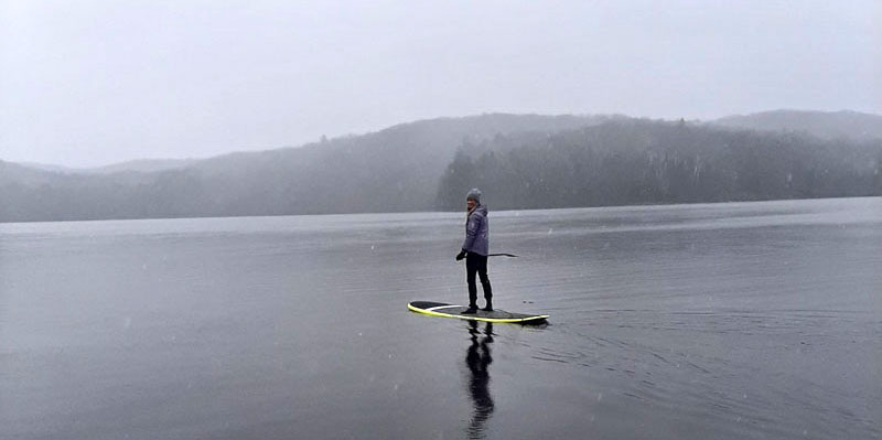 Paddleboarding During Cold Weather