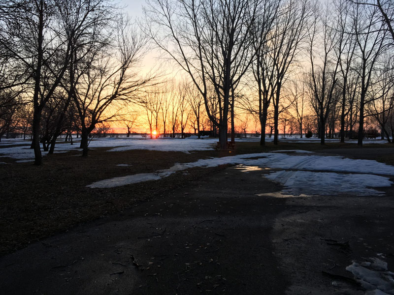 Saskatchewan Brisk Winter Day