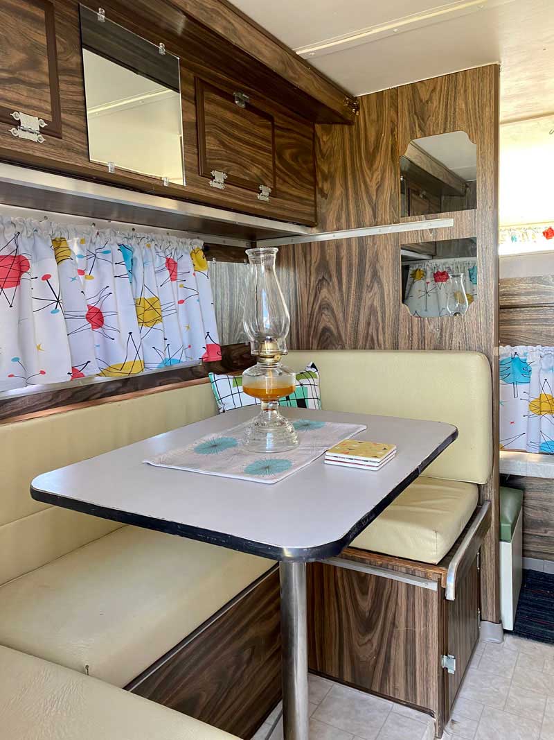 Vintage Camper Restoration Interior