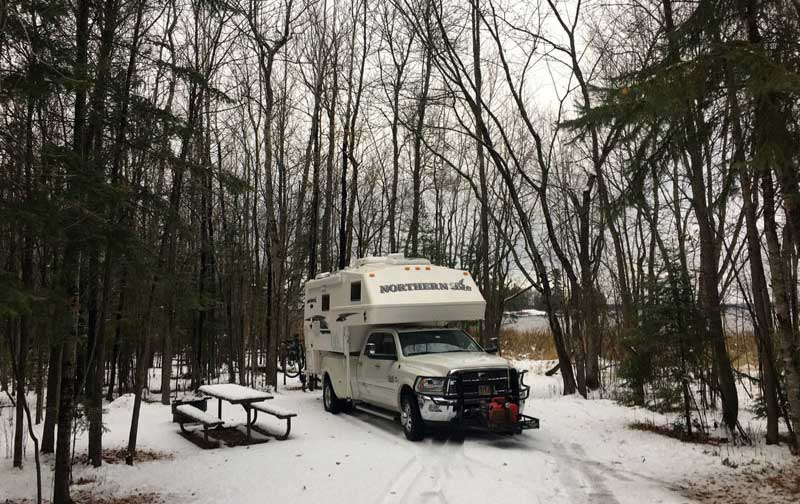 Winter Camping In The Minnesota State Forest At Wooden Frog Campground