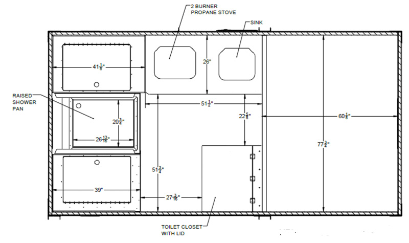 Camp HBE By Overland Explorer Vehicles Floor Plan