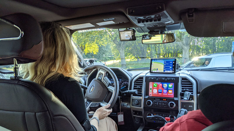 Christine Driving Truck Camper