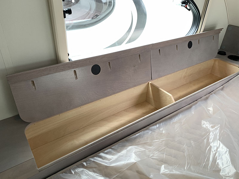 Cirrus 620 Cabover Cabinetry Open