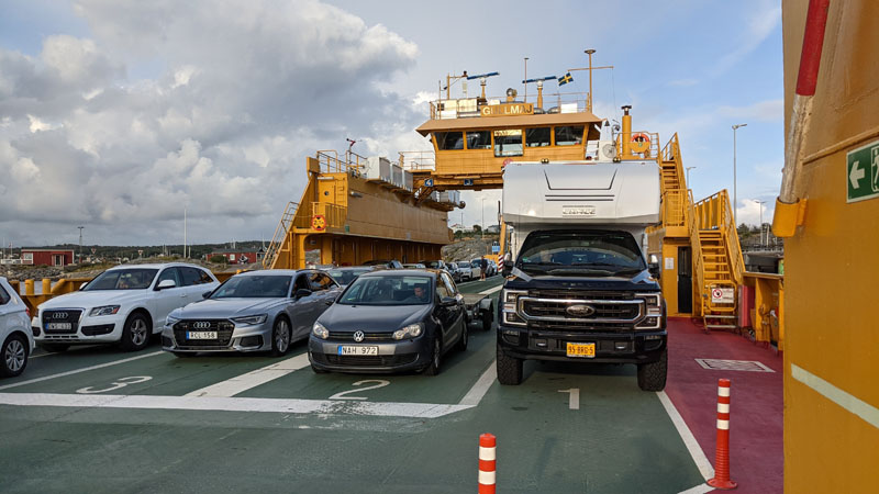 Lance Camper On Ferry