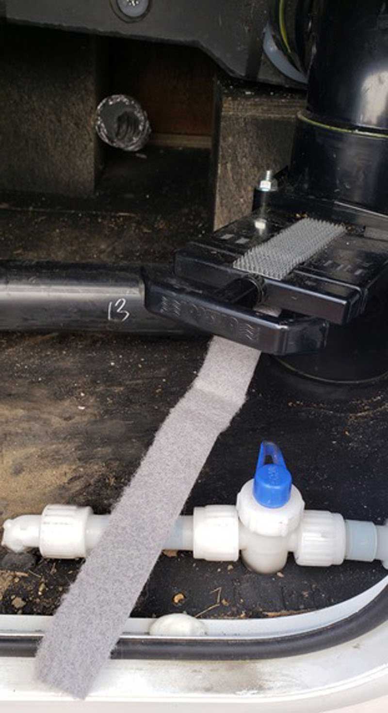 Securing Waste Gate Valves With Velcro Easy Removal