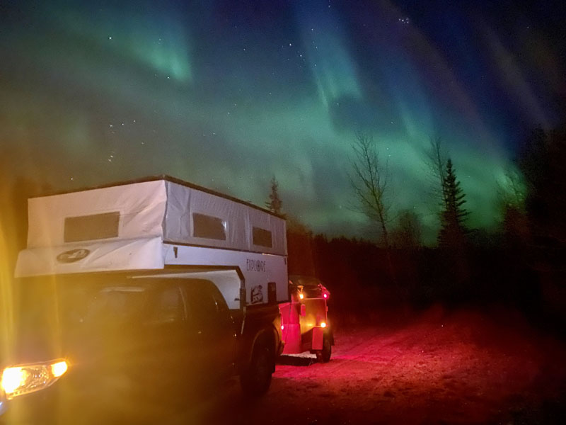 Auroras Outside Of Watson Lake