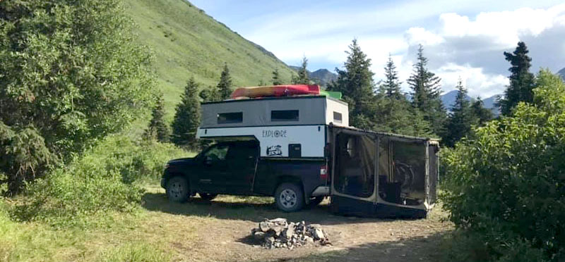 Extra Room While Camping Near Hope AK