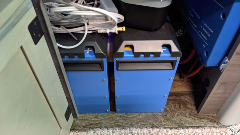 Two MG LifePO 210 Amp Each