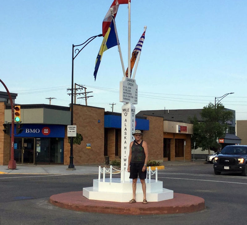 Dawson Creek Alaska Highway Sign