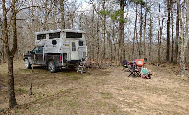 Dispersed Camping Mountain Top Ozark National Forest