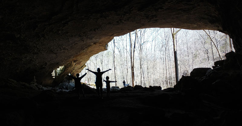 Indian Rockhouse Trail Cave