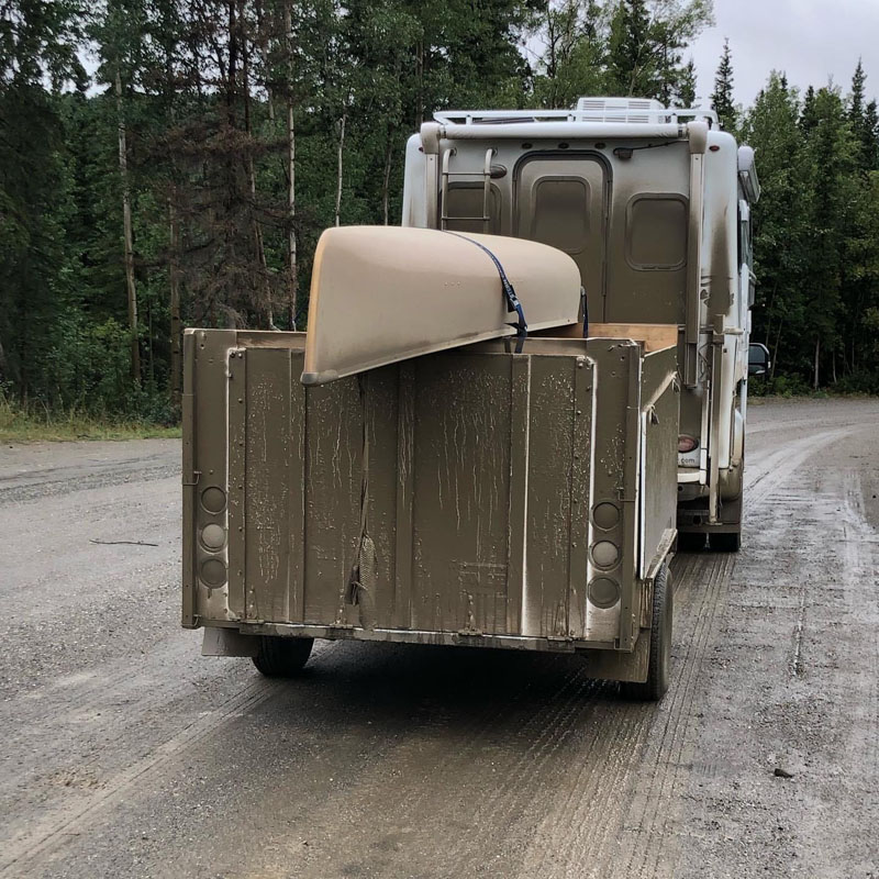 Muddy Bigfoot And Trailer