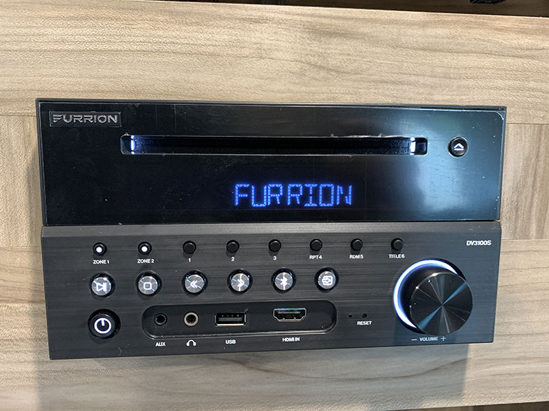 Furrion Stereo in Palomino Camper