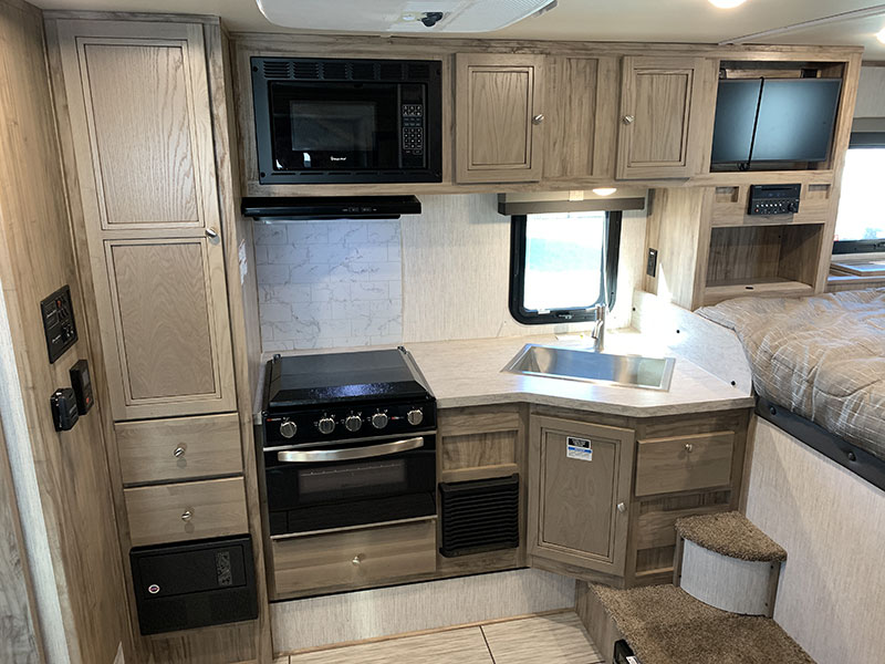 Palomino HS2910 Camper Interior Kitchen Wide