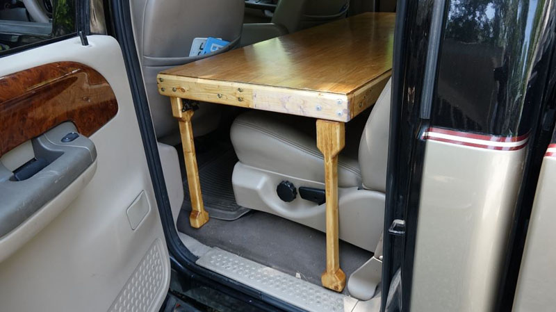 Removable Truck Seat Storage Legs