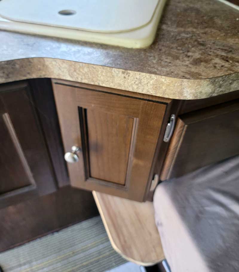 Undersink Storage Behind Door