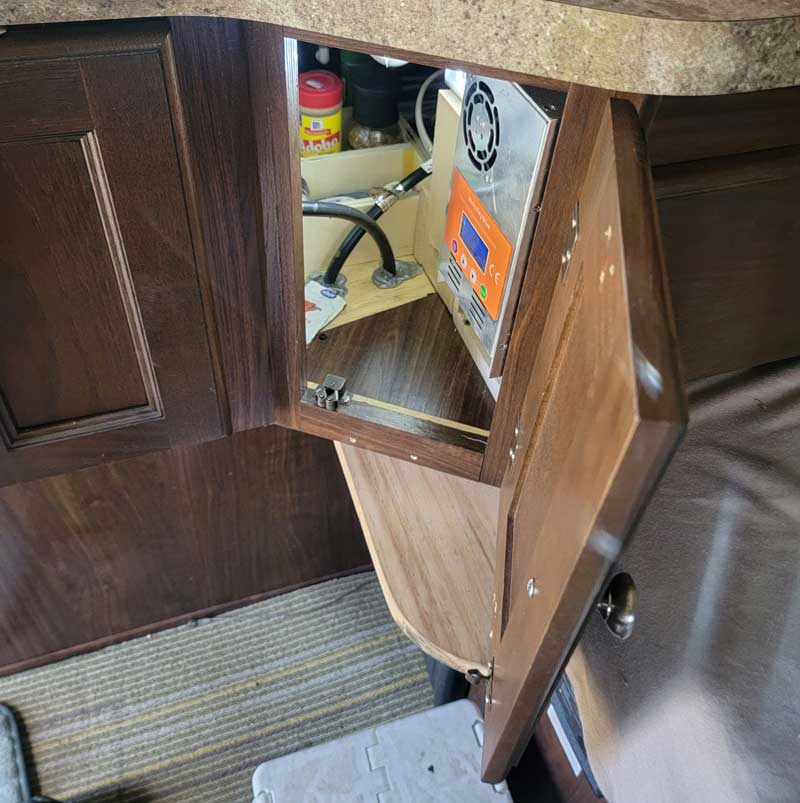 Undersink Storage Door Open