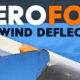 Aerofoil Wind Deflector For A Truck Camper