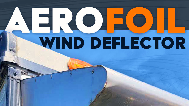 Aerofoil Wind Deflector For A Truck Camper