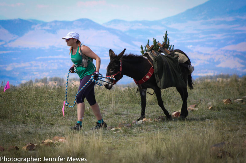 Amanda At First Pack Burro Race