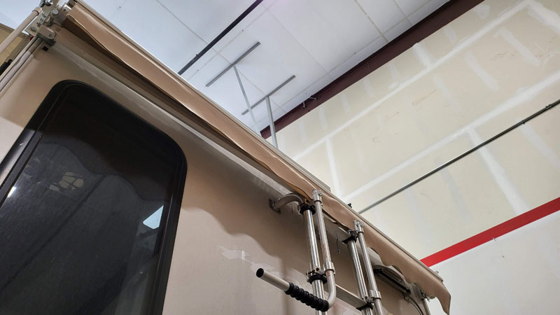 Costway Awning On Camper Closed