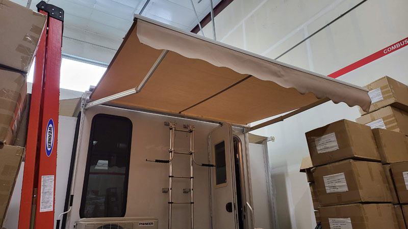 Costway Awning On Truck Camper Open