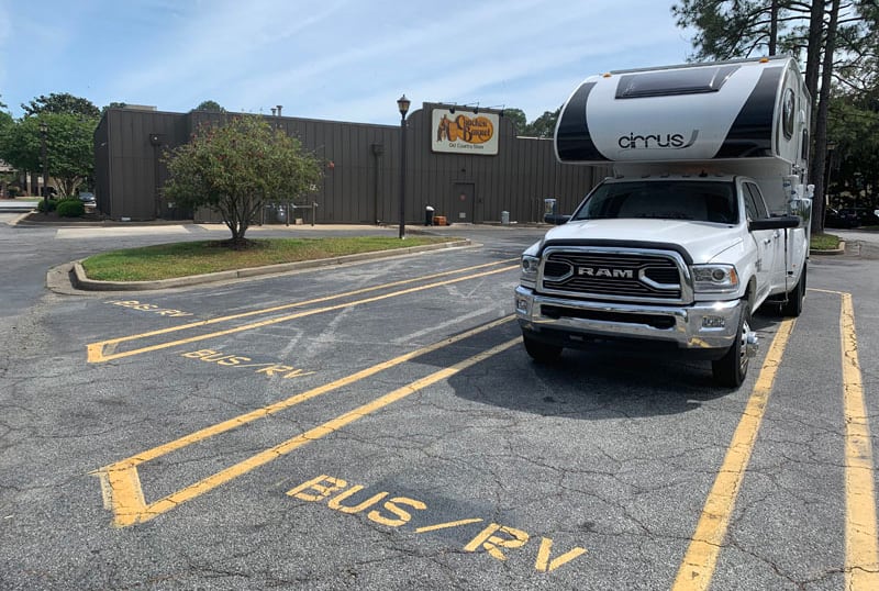 Camping at Cracker Barrel