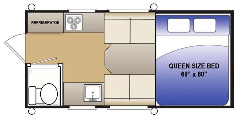 Hallmark Victor Truck Camper Floor Plan