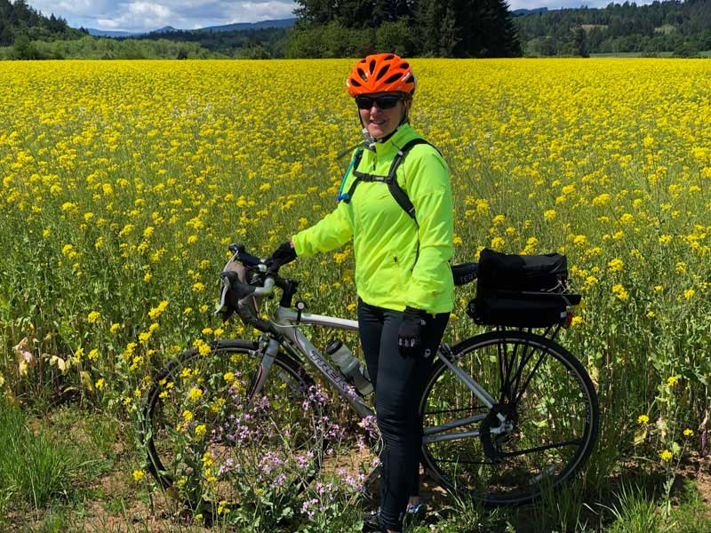 Jeanne With Bike Oregon